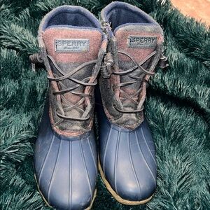 Sperry Blue and Pink Winter Boots